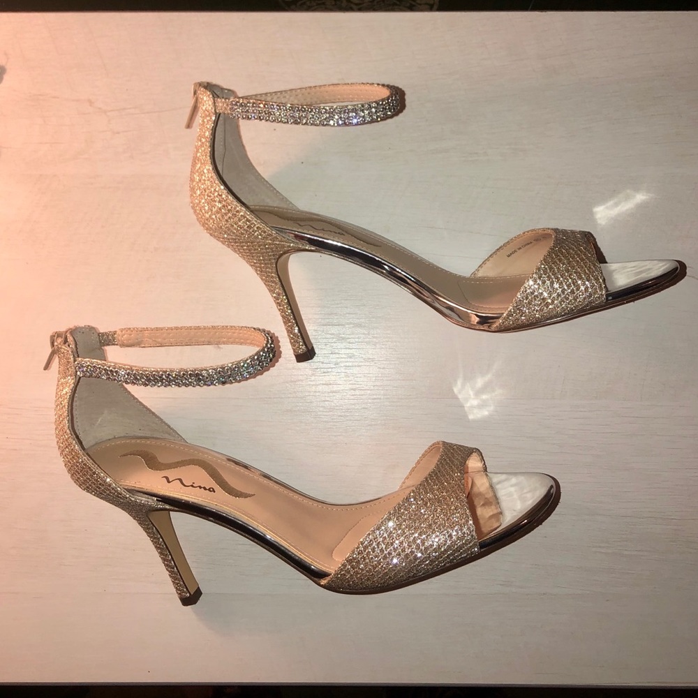 Studded Ankle Strap Heels